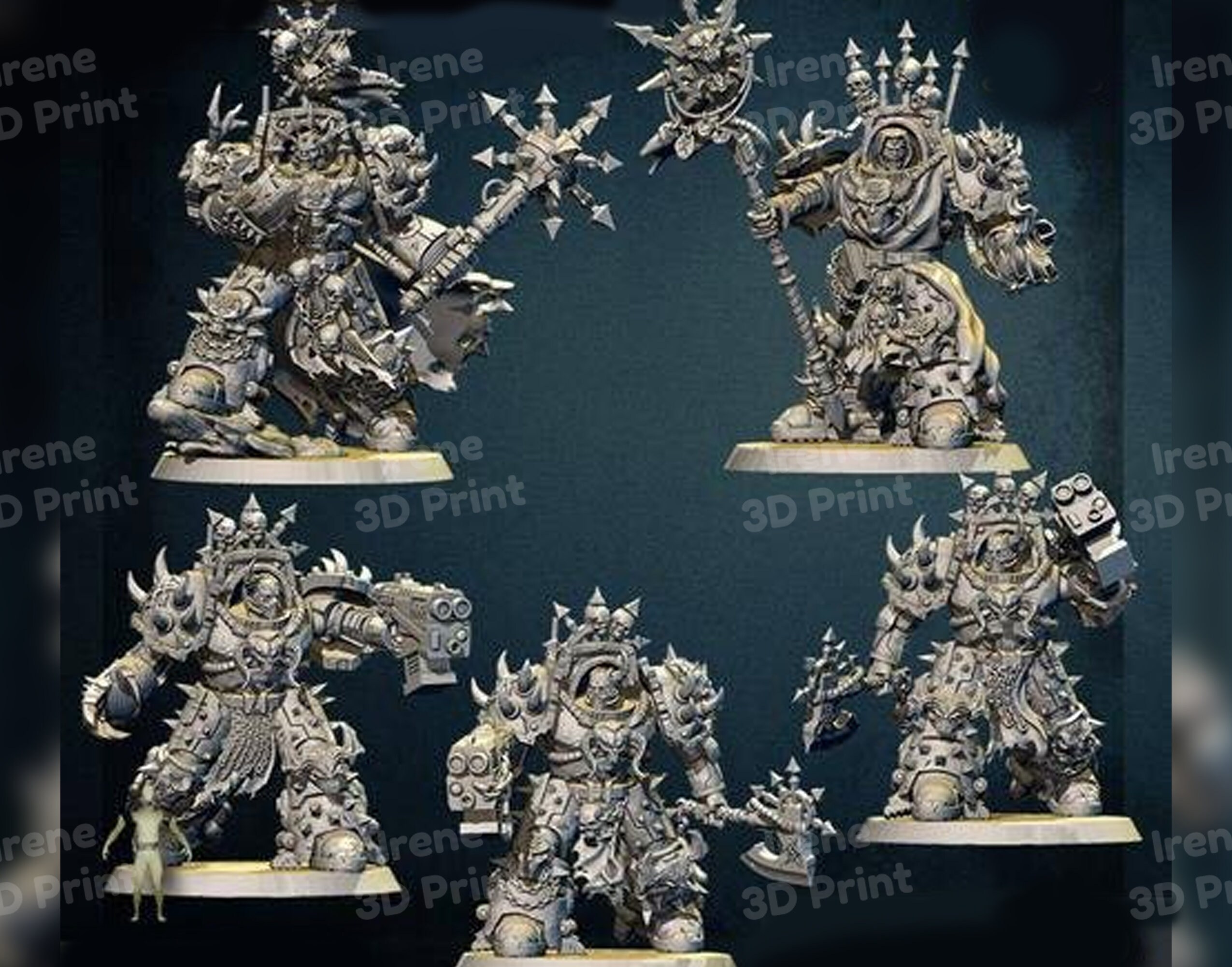 Chaos Space Marines Portal 3D Prints STL File Etsy Canada