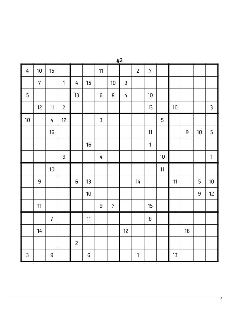 101 Sudoku Puzzles 101 Printable Puzzles Game Pages Instant Download