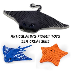 Articulating sea creatures - fidget toys, articulating, stress relieving