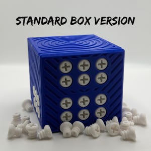 Envases de regalo molestos para tarjetas de regalo o dinero en efectivo: desafío de rompecabezas divertido con 40 tornillos, empaque de regalo único en colores personalizados