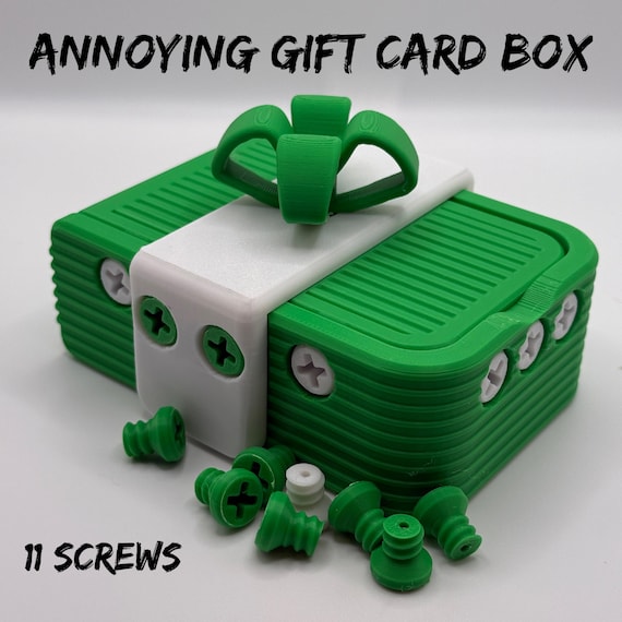 Annoying Gift Card Box – Puzzle with 11 Screws, Fun Gift Packaging