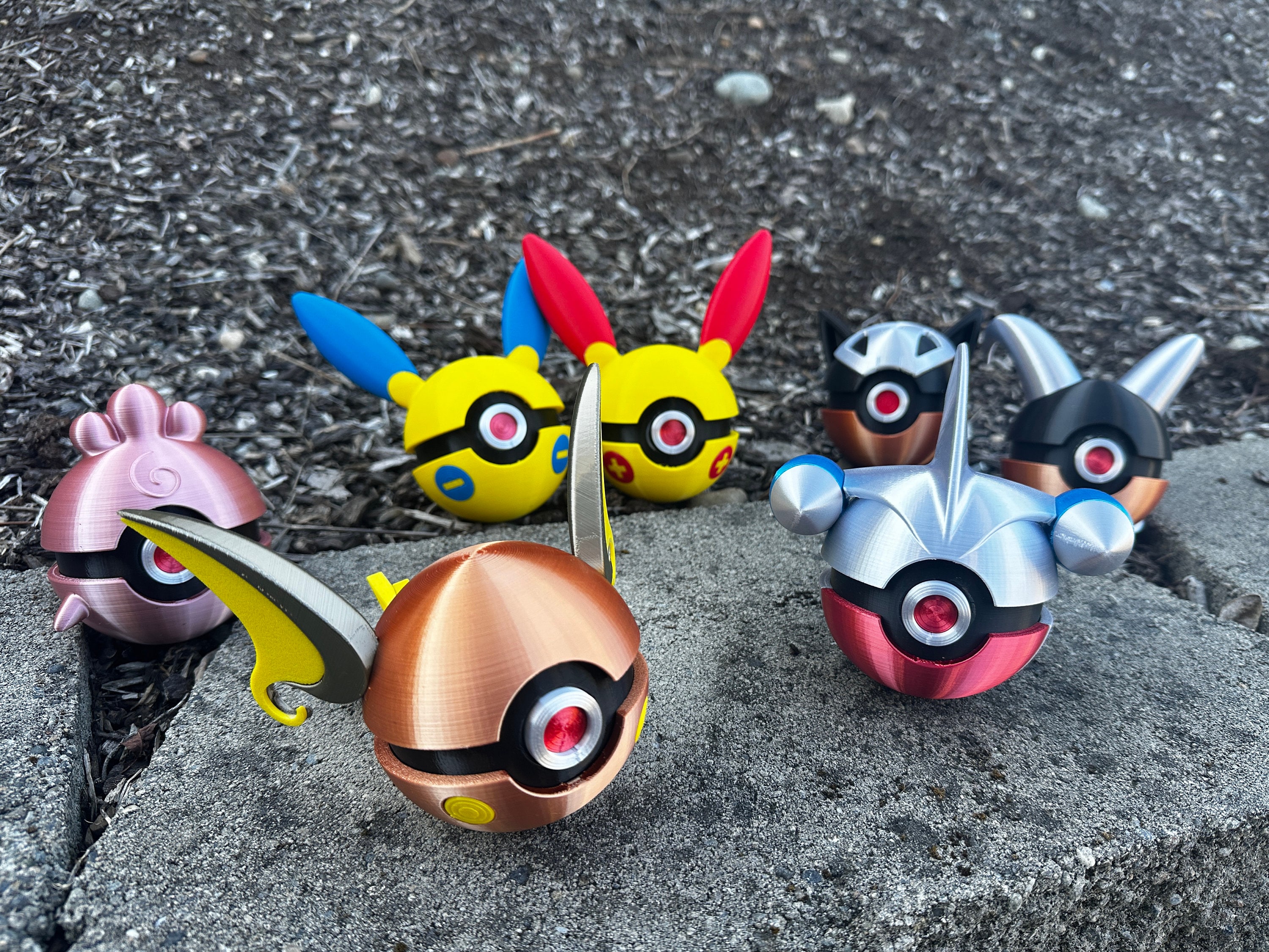 Figuras de Acción de Pokémon Diferentes, Modelo de Bola, Monstruos de  Bolsillo, Regalo de Juguete, Pikachu