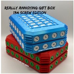 Caja de regalo realmente molesta - Edición de 134 tornillos