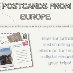 Album de cartes postales d'Europe à offrir Album de cartes postales d'Europe pour des souvenirs de voyage