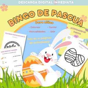 Easter Bingo for Kids | Easter activities | easter printables