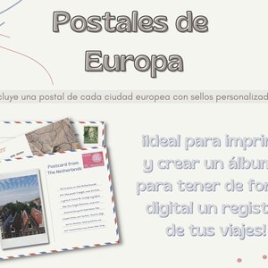 Cartes postales d'Europe cadeau souvenir de voyage pour les voyageurs cartes postales imprimables des pays européens