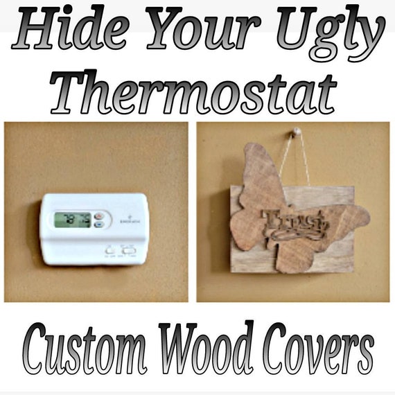 Thermostats Cover Hide Your Ugly Control Panels Wooden Etsy