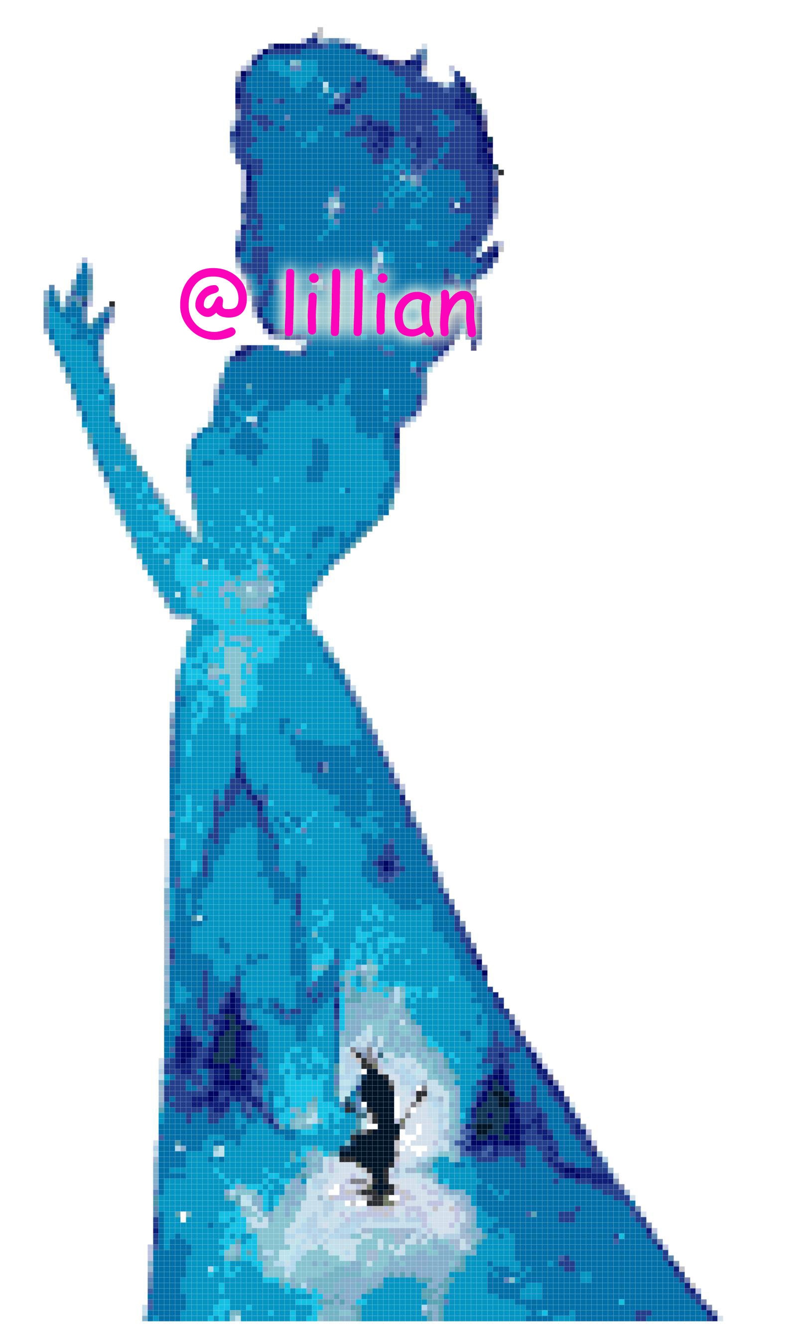 PDF Princess FROZEN Elsa Potrait SILHOUETTE Counted Cross Stitch ...