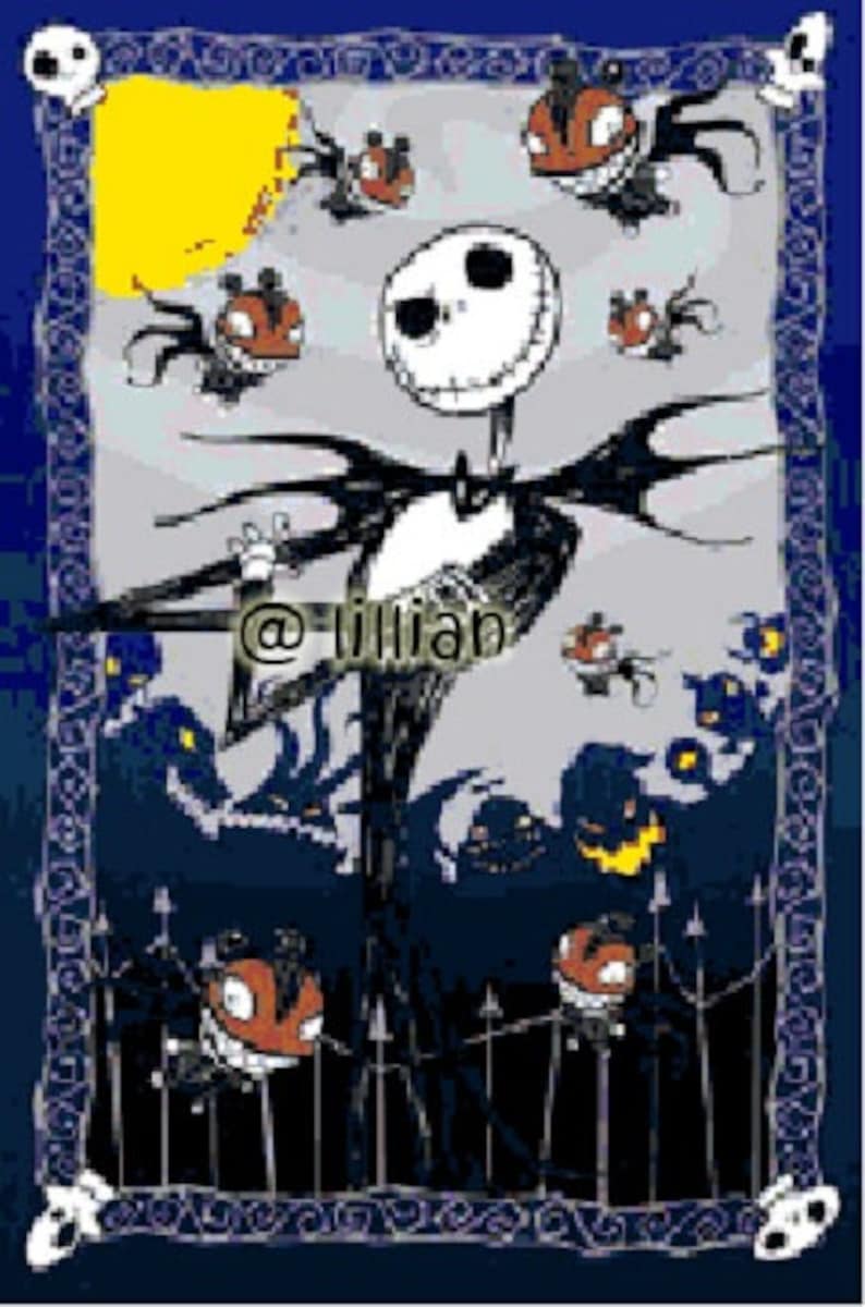 PDF the NIGHTMARE Before Christmas Jack With Friends Counted Cross ...