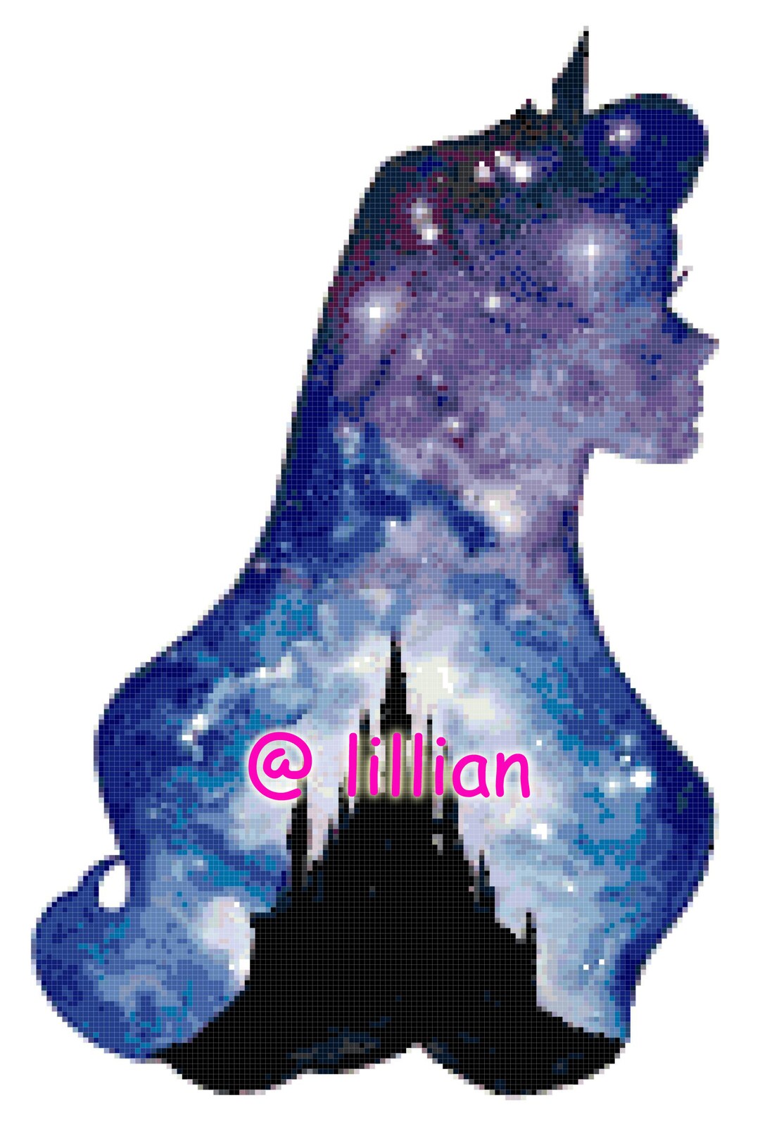 PDF Princess SLEEPING Beauty Face Potrait SILHOUETTE Counted Cross ...