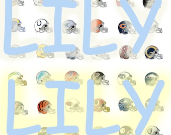 PDF FOOTBALL HELMET N B Counted Cross Stitch Pattern Chart