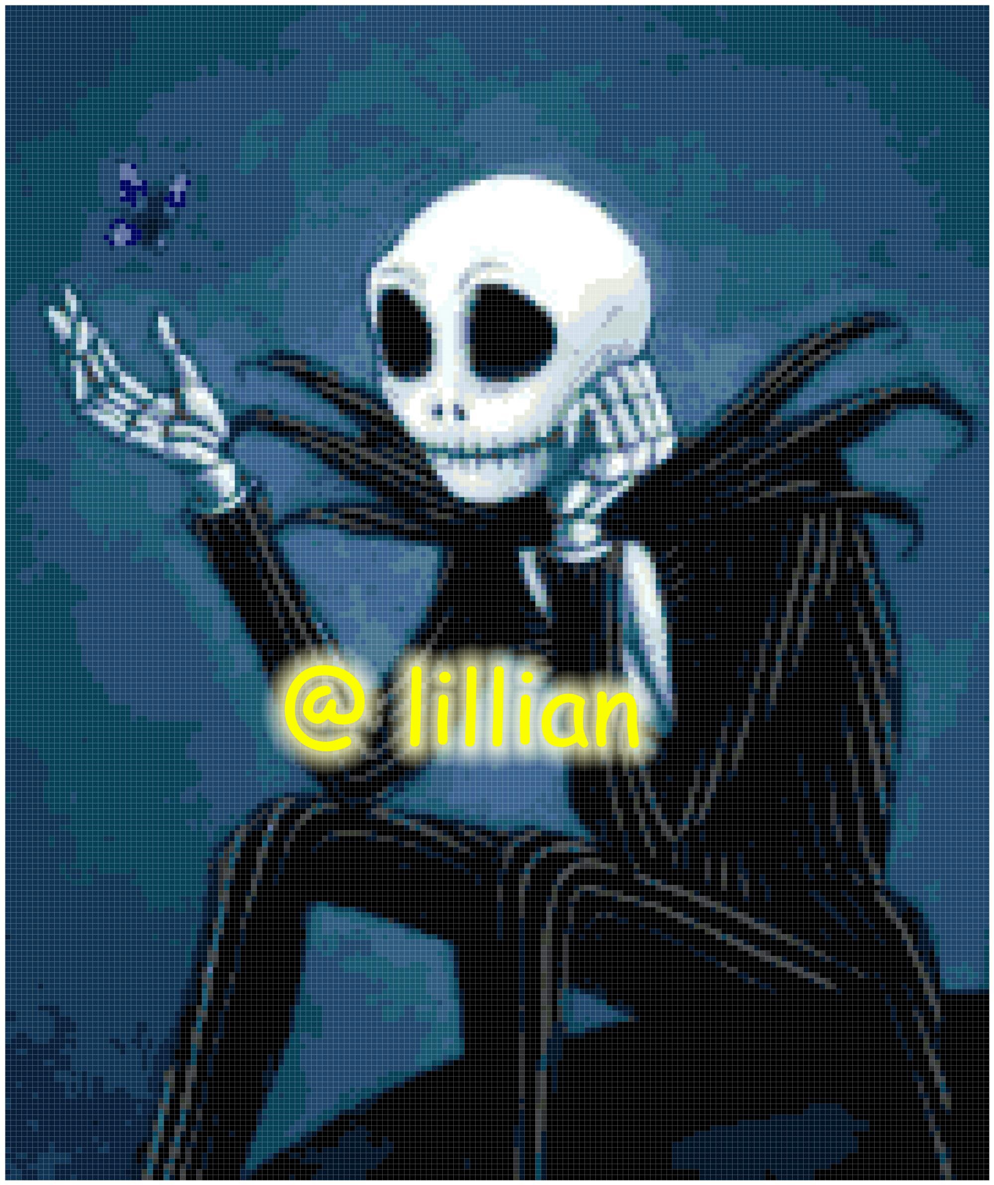 PDF the NIGHTMARE Before Christmas Jack SAD Counted Cross Stitch ...