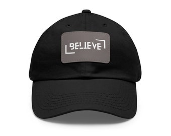 Christian Dad Hat with Leather Patch