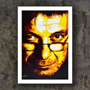 Art print of Tony Wilson A4 29.7 x 21 cm