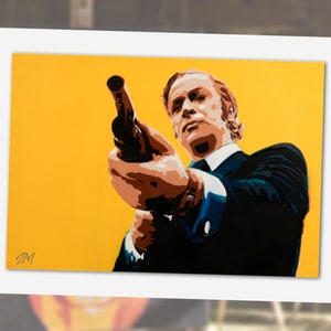 Tarjeta de felicitación michael caine, tarjeta de felicitación de bellas artes modernas. Perfecto para tarjeta de cumpleaños o cualquier ocasión