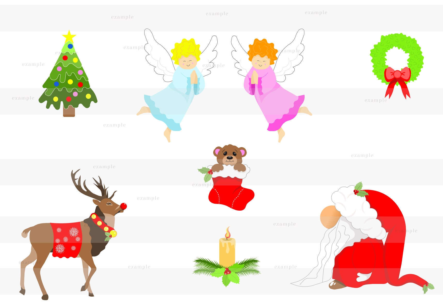 Christmas Clipart Santa Clip Art Letter to Santa Christmas - Etsy