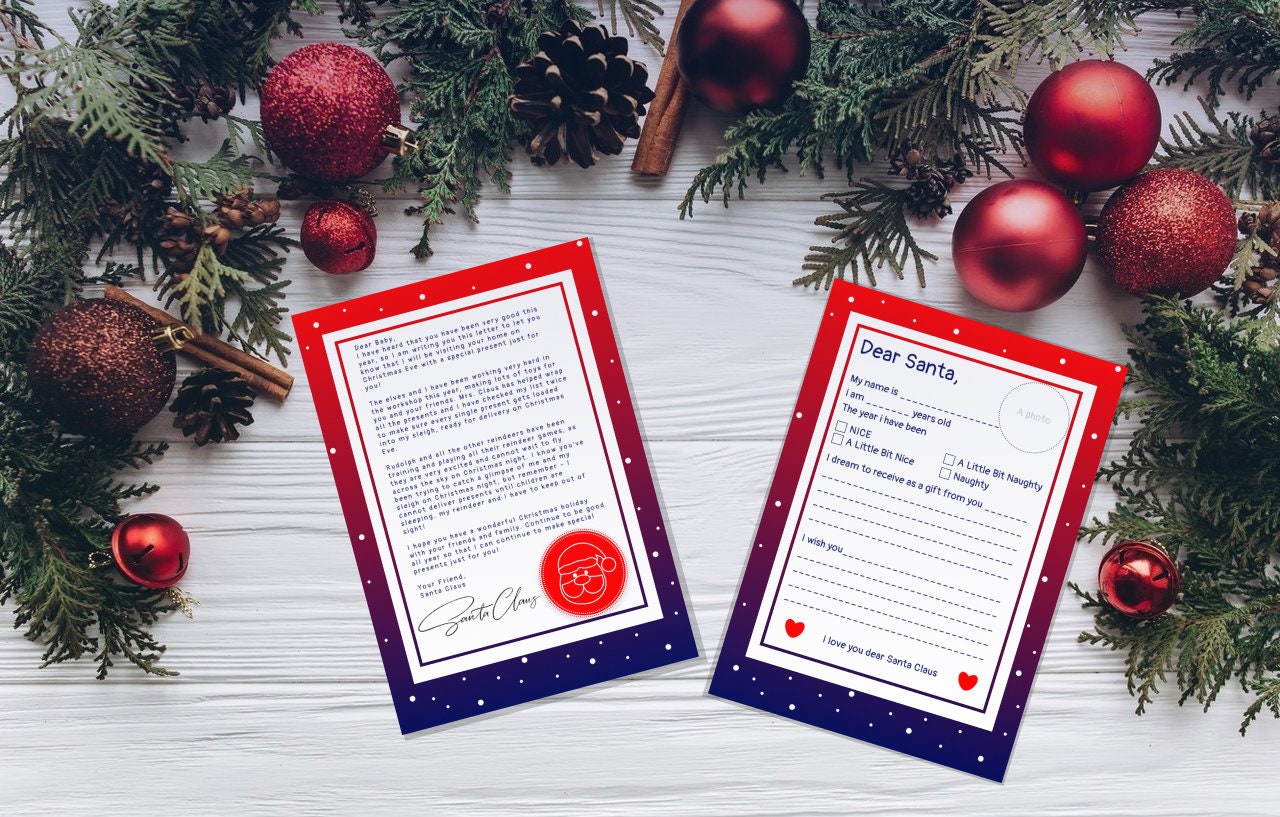 Christmas Clipart Santa Clip Art Letter to Santa Christmas - Etsy