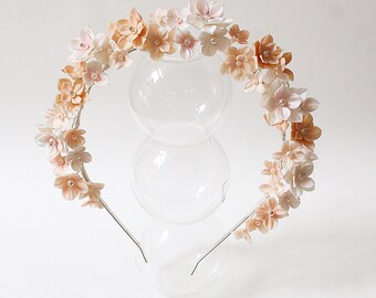 bridal silvery crystal headband wedding large hair band boho - Canada