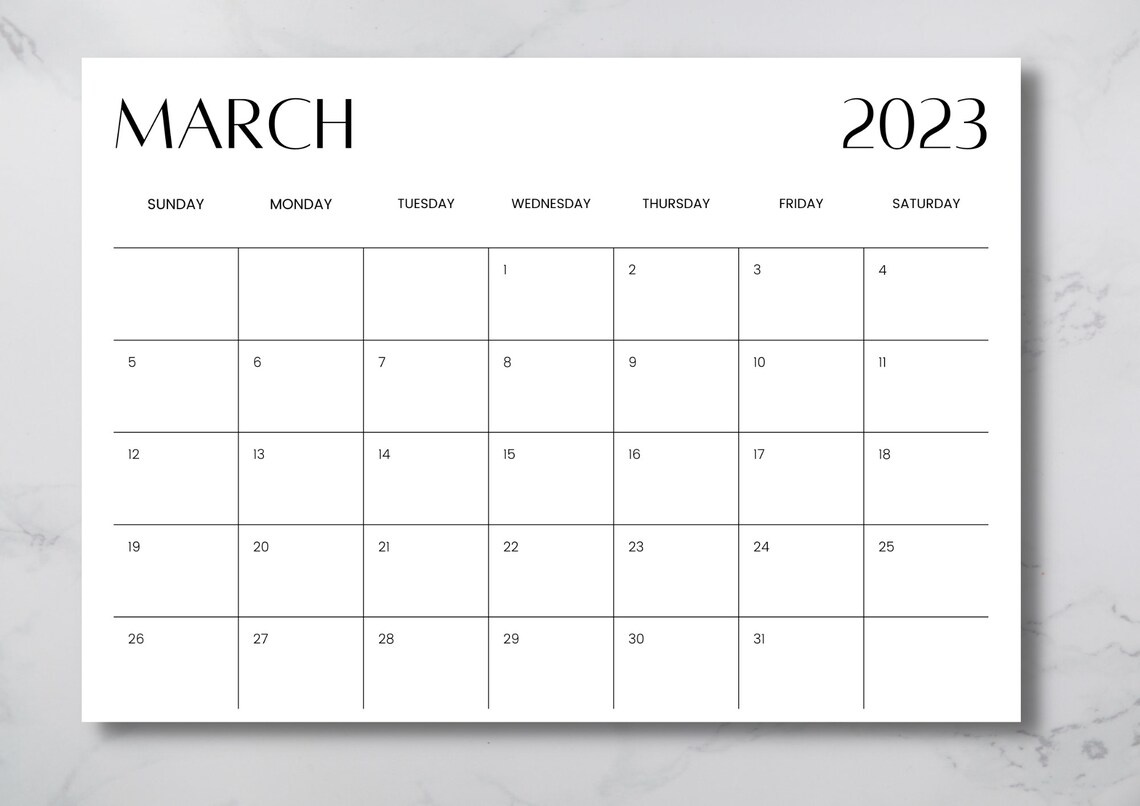 Printable Monthly Planner 2023 Free