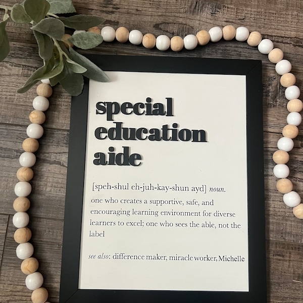 Special Education Aide Definition Sign Gift The Lucky Few Down Sydrome Autism