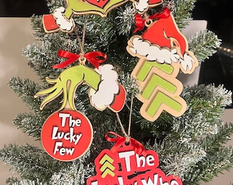 The Lucky Few Down Syndrome Grouch Cartoon Ornaments