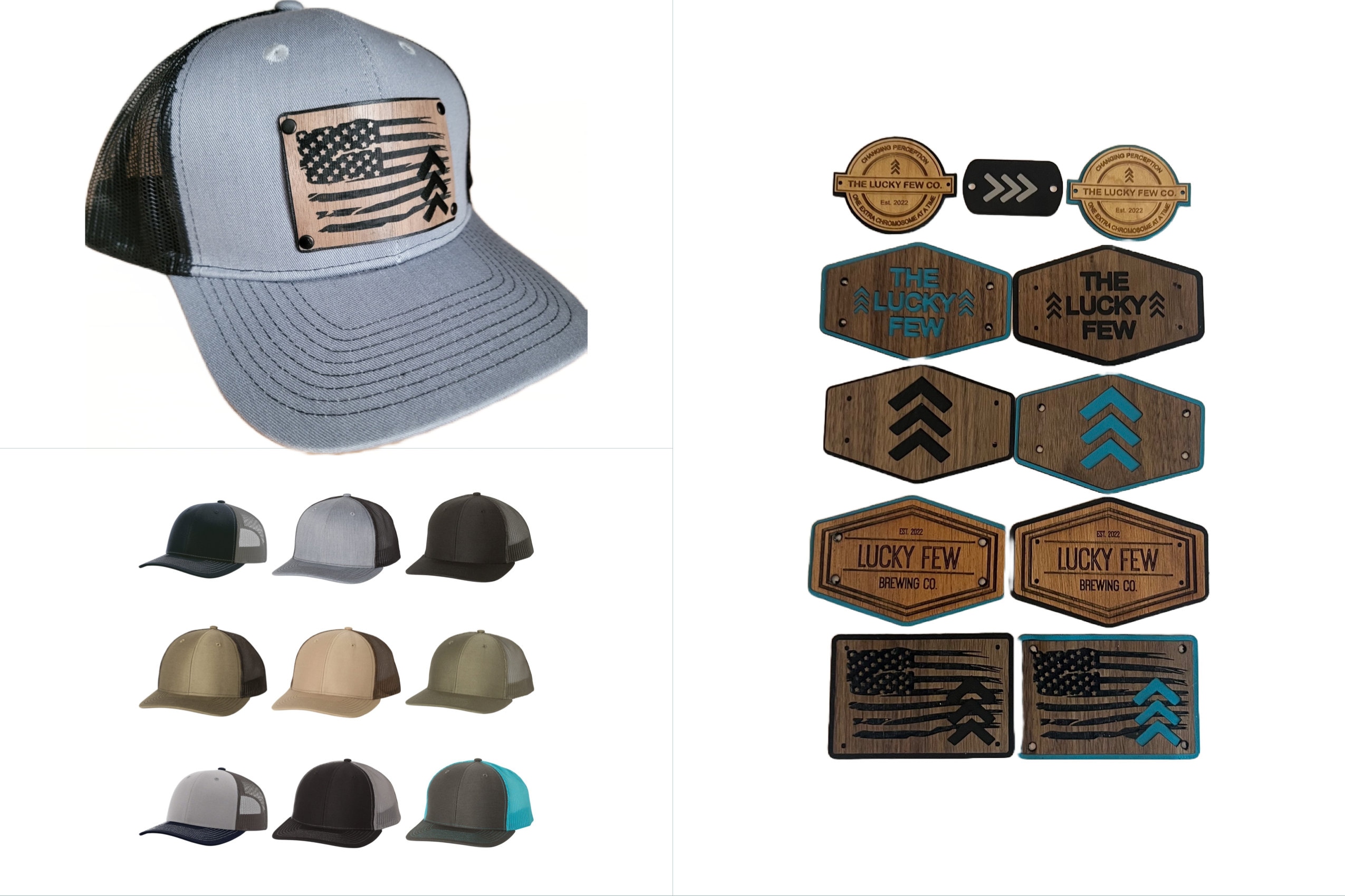 Lucky Lager Vintage Logo Distressed Trucker Hat – Brown Adjustable Snapback, Officially Licensed