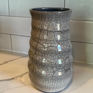 Spiral Raku Vase