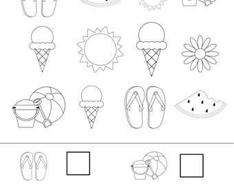 summer worksheets etsy