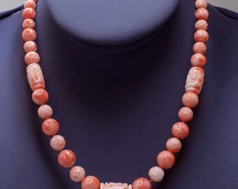 ヴィンテージ ピンク エンジェルスキン コーラル AA グレード ジェム