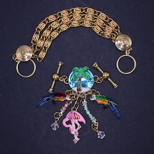 Vintage Lunch at the Ritz “Hawaiian Shirt Link” Bracelet/Retired Style with Card-7”
