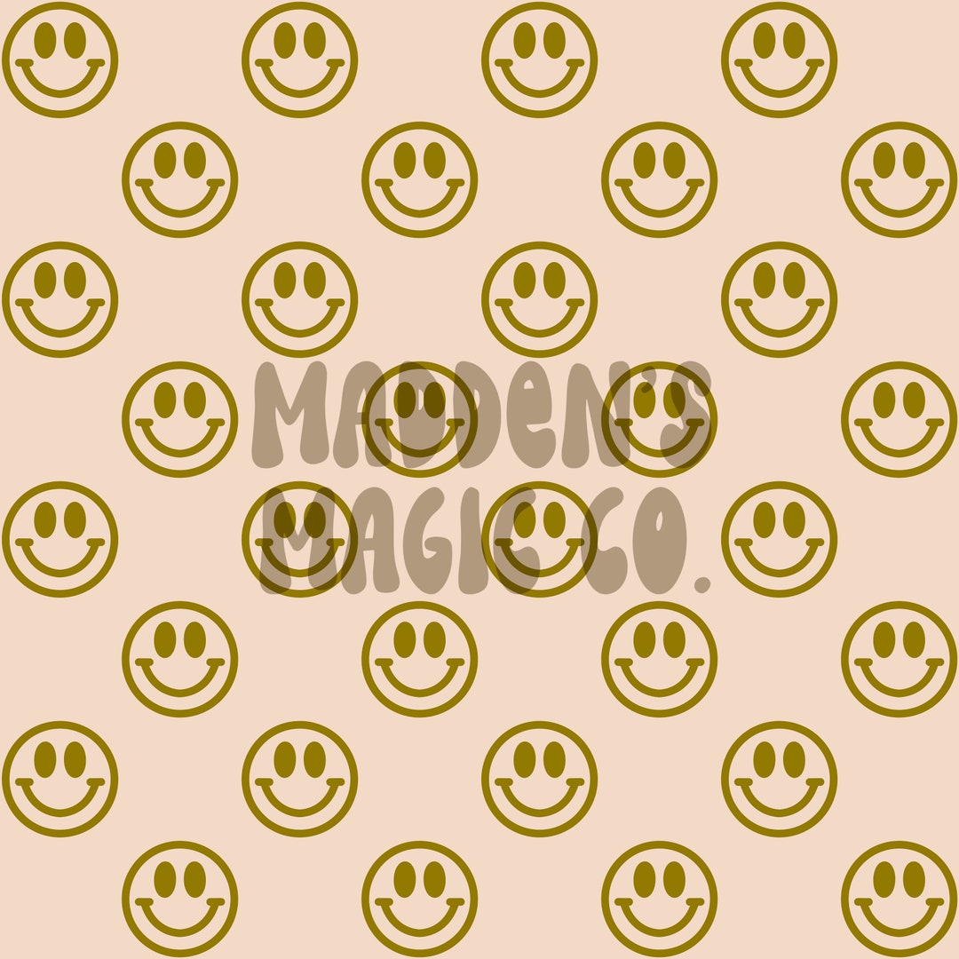 Christmas Happy Face Seamless Pattern Design | Instant Digital Download ...