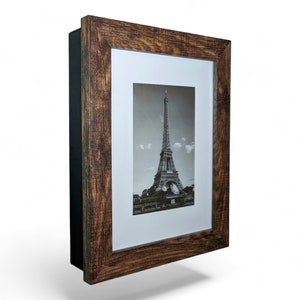 Concealment Picture Frame, 8x10, 5x7, Brown, Secret Storage