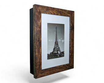 Concealment Picture Frame, 8x10, 5x7, Brown, Secret Storage