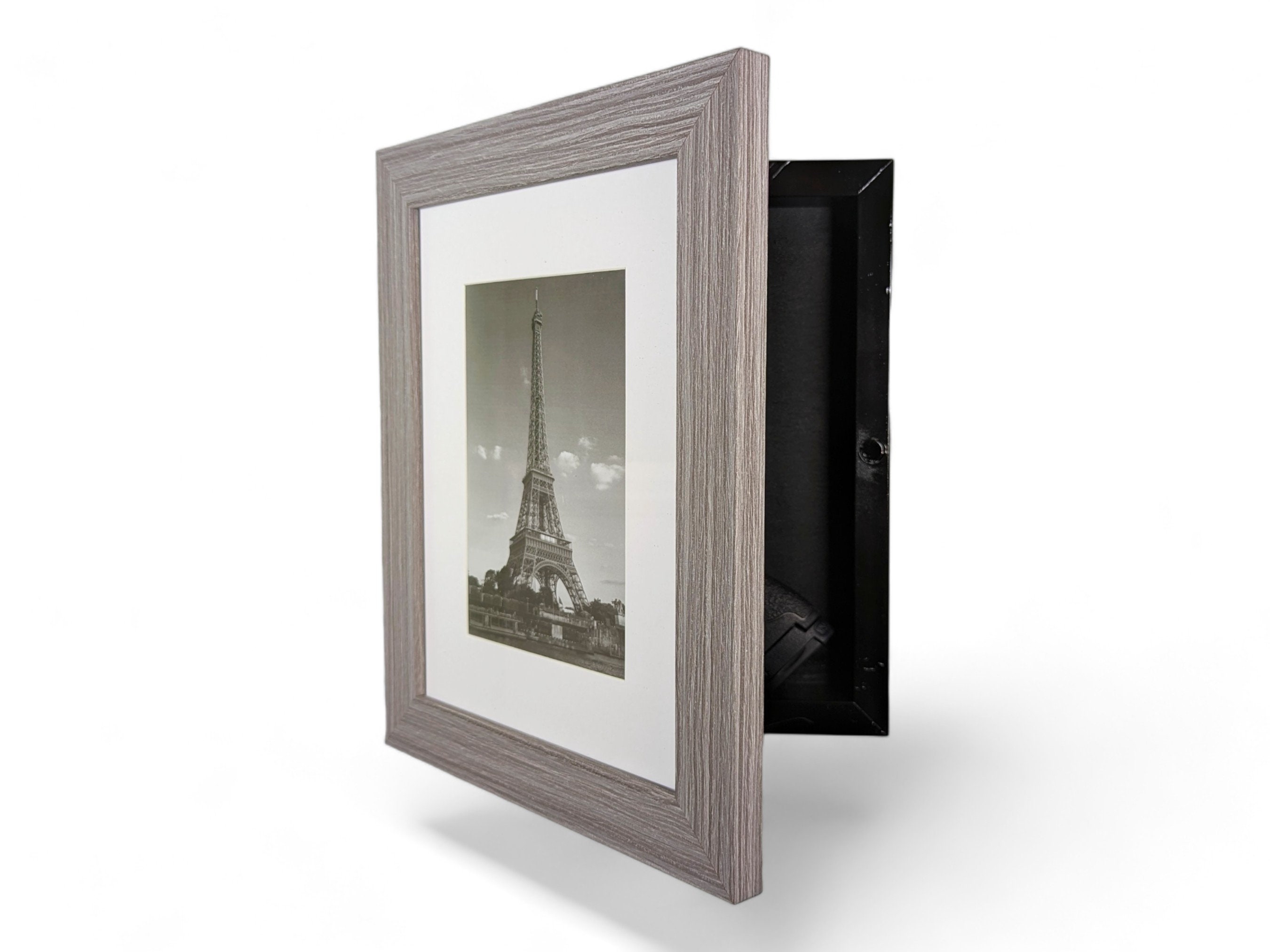 Concealment Picture Frame, 8x10, 5x7, Grey, Secret Storage