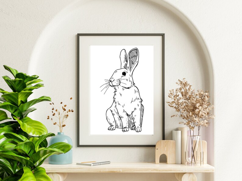 Animal Coloring Book, PDF Printable, 30 Pages, Forest and Savannah