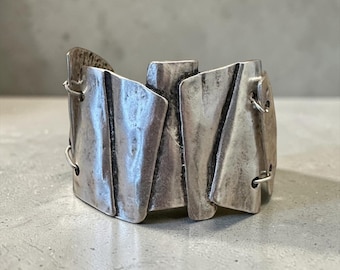 Artisan Sterling Silver Cuff Bracelet – Statement Bangle Jewelry