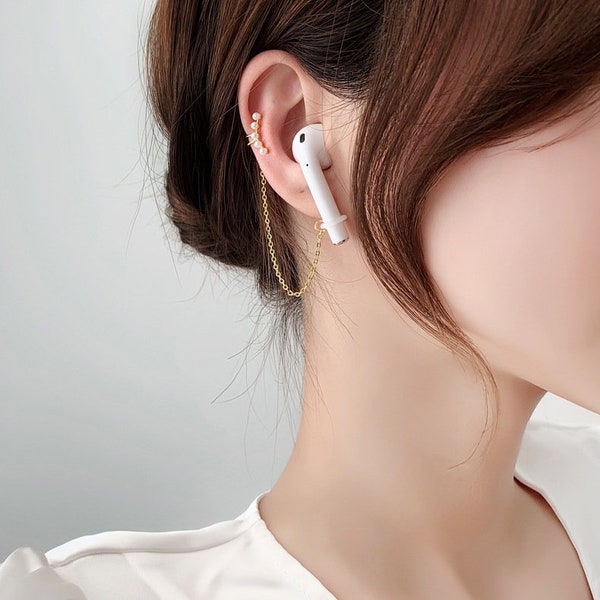 Anti-lose Bluetooth earring, earring, wireless earphone, earphone chain, earphone chain, airpod chain