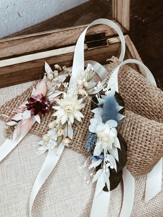 Armband aus echten getrockneten Blumen|Geschenk für die Trauzeugin|Babyparty Deko|Babyreveal|Hochzeitsschmuck|Junggesellinnenabschied|boho