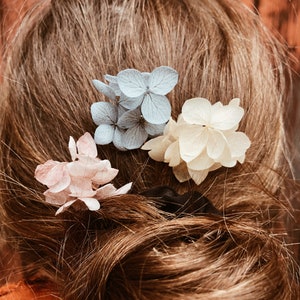 Haarnadeln aus echten getrockneten Blumendezenter HaarschmuckHochzeitsschmuckboho HaarschmuckBlumen fürs HaarBrautschmuckHaarspange Bild 10