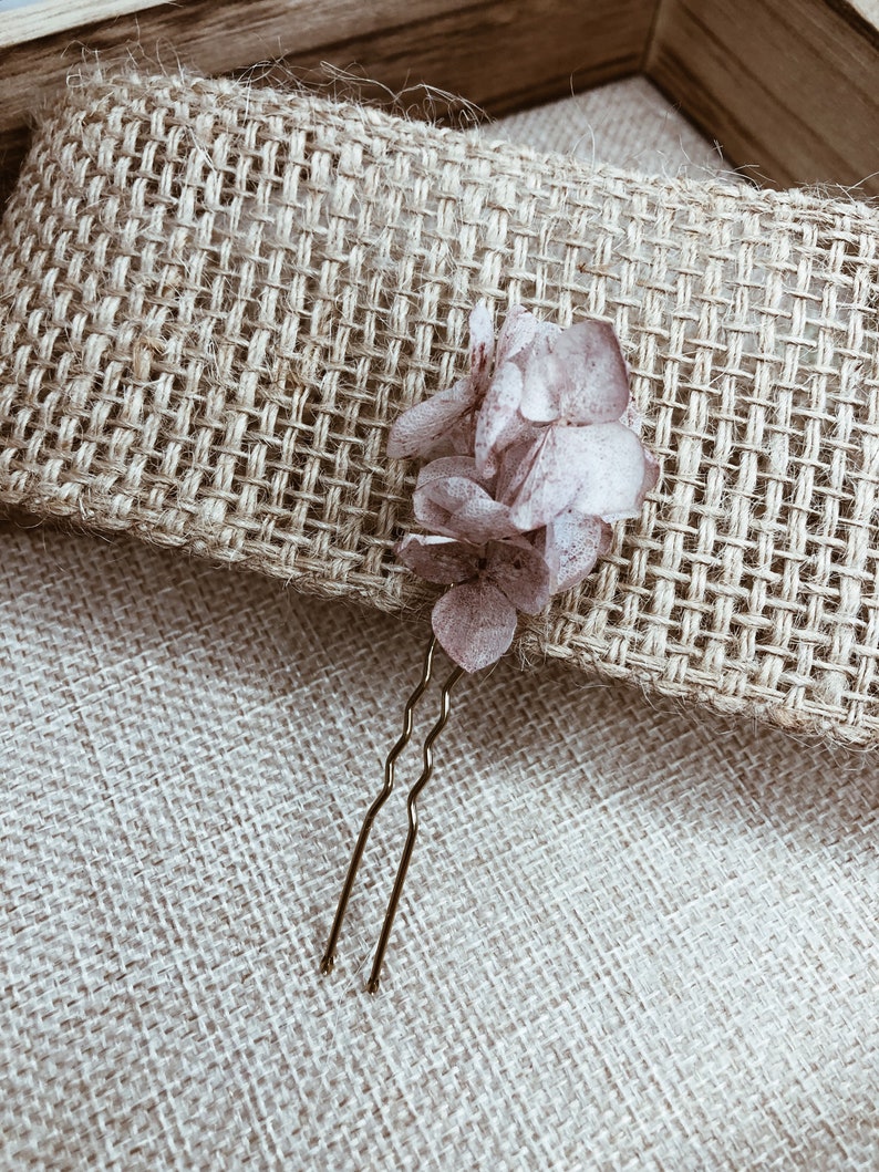 Haarnadeln aus echten getrockneten Blumendezenter HaarschmuckHochzeitsschmuckboho HaarschmuckBlumen fürs HaarBrautschmuckHaarspange Pastell Rosa