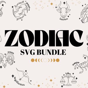 Sternzeichen svg Bundle, Sternzeichen Shirt, Stern Karte, Stern svg, Sonne svg, Konstellation svg, Thai Konstellation, Tiktok svg, trendy svg, Cricut svg Datei