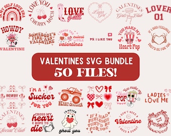 Valentines Day SVG Bundle, valentine sweatshirt, valentine SVG, valentines shirt, coquette sweatshirt, xoxo sweatshirt, anti valentines day