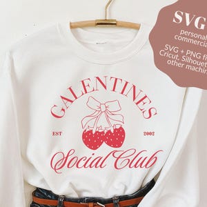 Valentine SVG, Galentines Day, Valentinstag SVG, Valentinstag Shirt, Coquette Sweatshirt, Xoxo Sweatshirt, Retro Schrift, Retro svg