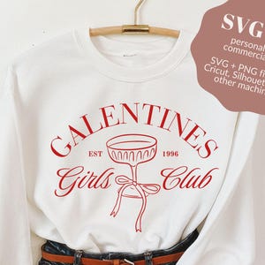 Valentine SVG, galentines day, Valentijnsdag SVG, Valentijnsdag shirt, coquette sweater, xoxo sweater, retro lettertype, retro svg
