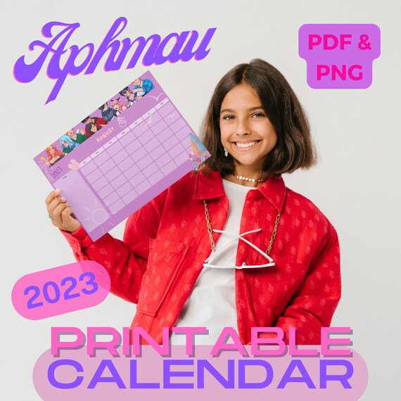 Aphmau Printable Calendar Aphmau 2023 Calendar Aphmau Aphmau Gift Aphmau Digital Aphmau PDF Aphmau PNG Aphmau Calendar Aph - Etsy