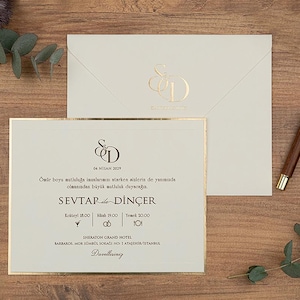 Convites de casamento elegantes, envelopes personalizáveis, cartões de convite para eventos