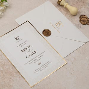 Versiegelte Hochzeitseinladungskarte, individuelle Einladungskarte für die Eröffnungszeremonie Ihrer Hochzeit, Verlobung