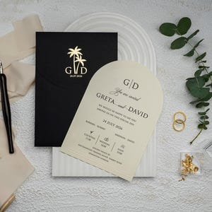 Invitación de boda elegante Invitaciones de boda personalizables Invitación de fiesta Staylish
