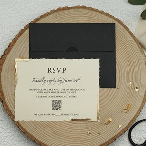 Invitación de boda moderna Tarjeta de invitación de boda elegante Plantilla de boda personalizable Invitación de cumpleaños