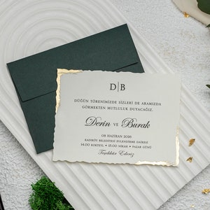 Convite de casamento Staylish Cartão de convite de casamento elegante Modelo de casamento personalizável Convite de aniversário